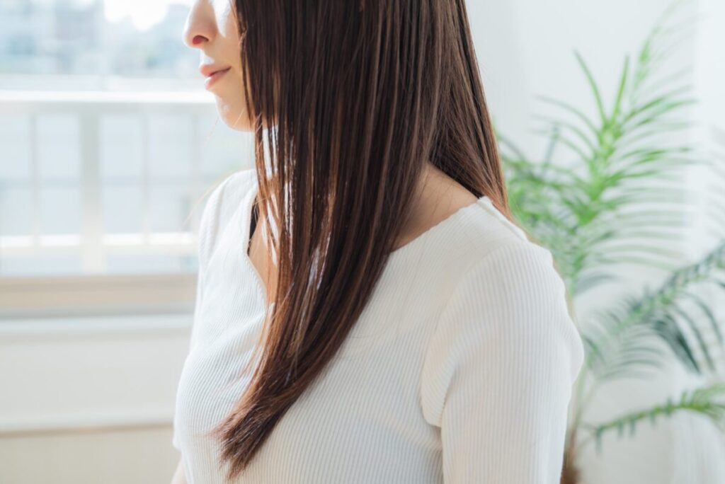 ロングヘアーの女性