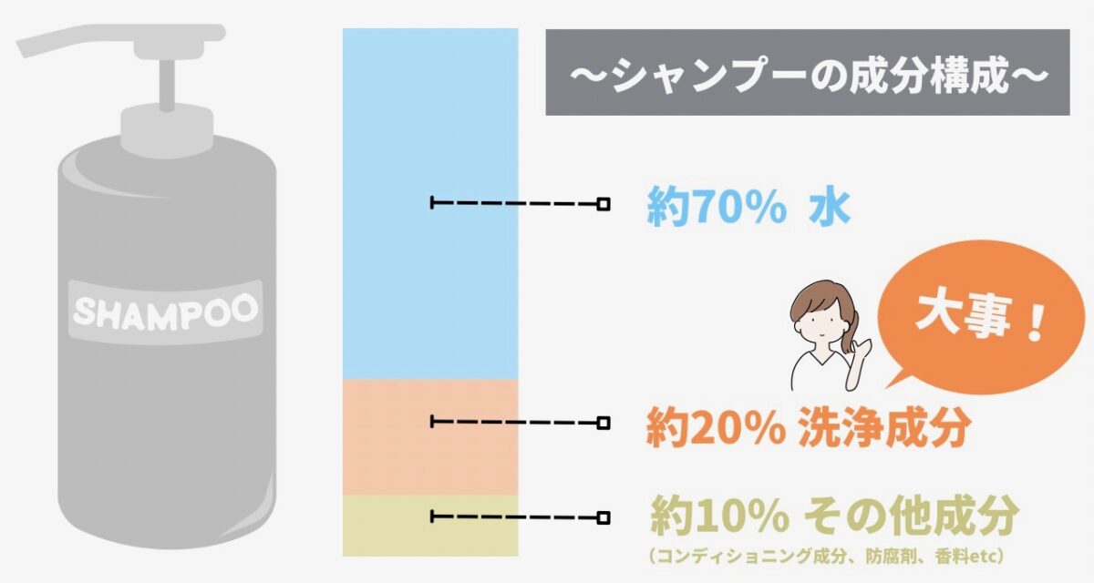 シャンプー成分表のオリジナル図解