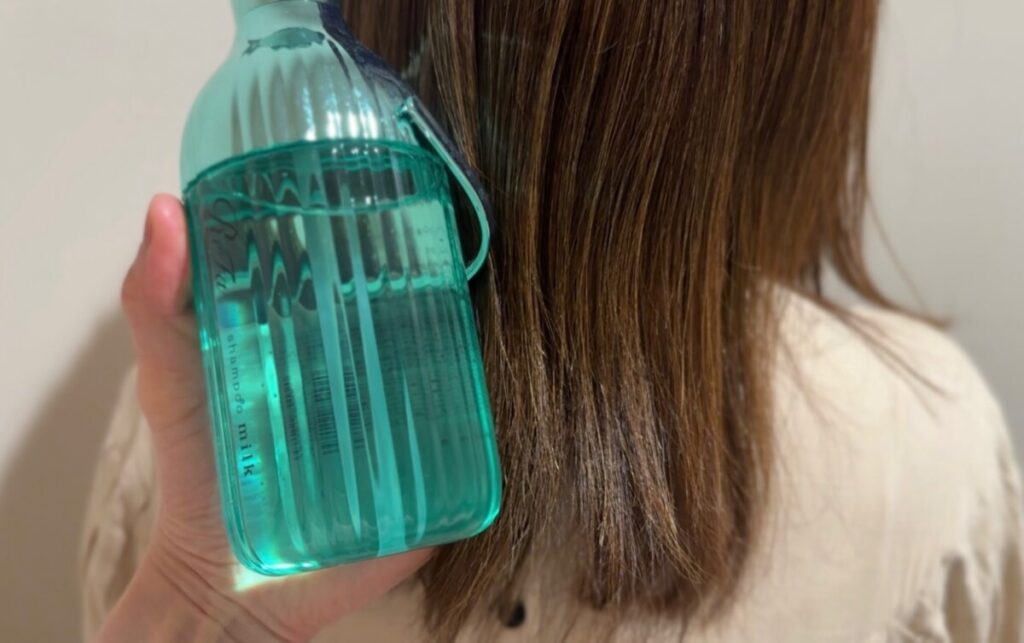 リファミルクプロテインシャンプーストレートの仕上がり写真