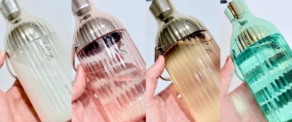 リファミルクプロテインシャンプー白、ピンク、ロイヤル、ストレートを比較