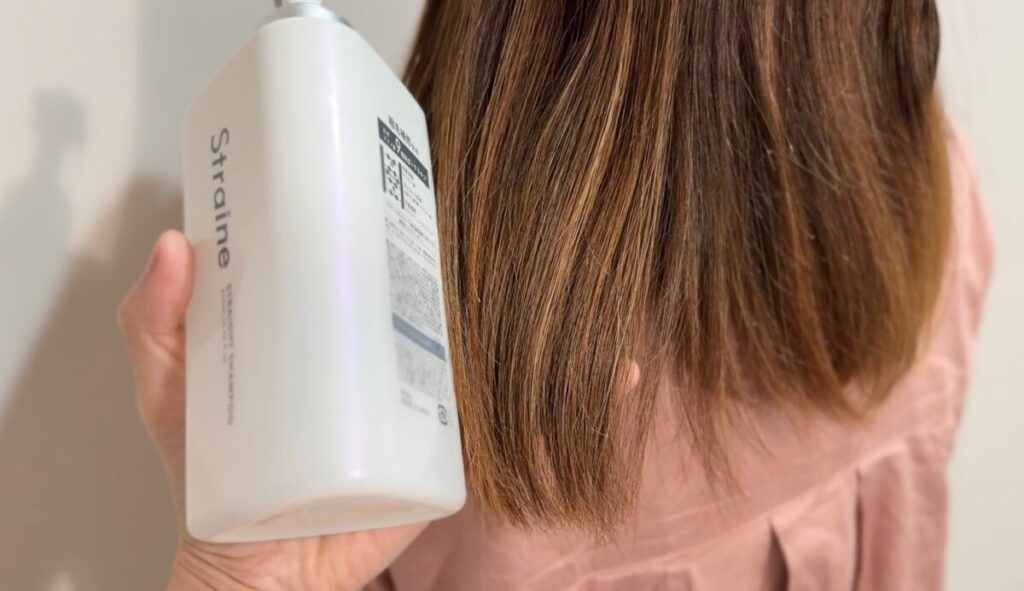 ストレイン ストレートシャンプーの仕上がり写真