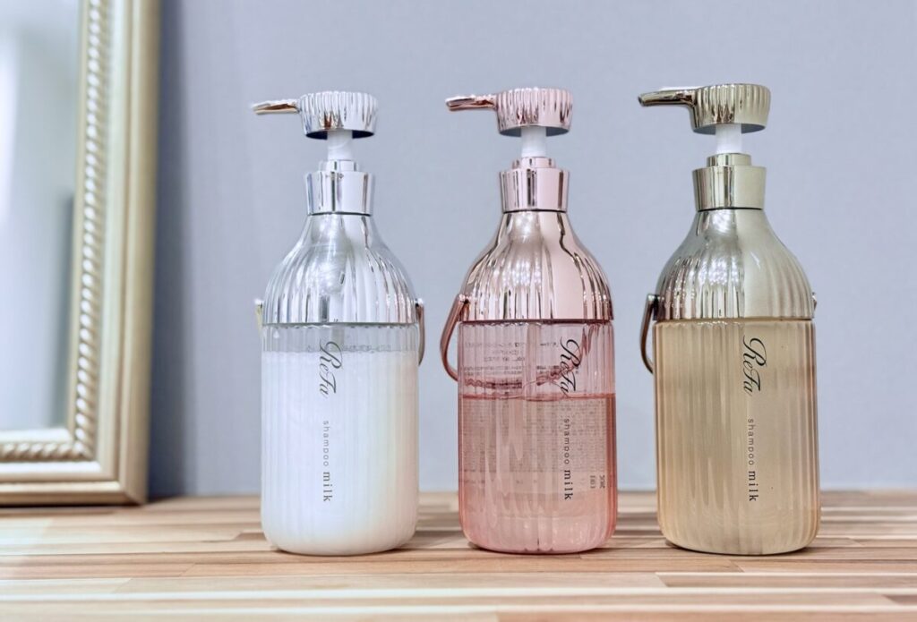 リファミルクプロテインシャンプー白、ピンク、ロイヤルを比較