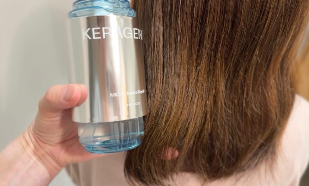 KERAGENIC（ケラジェニック）マイクロ モイストリペアシャンプーを使った仕上がり写真