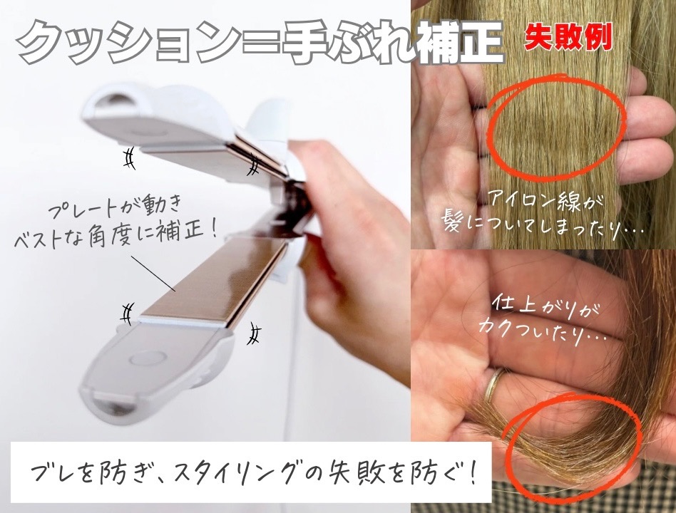 プレートのクッション性能のメリット図解