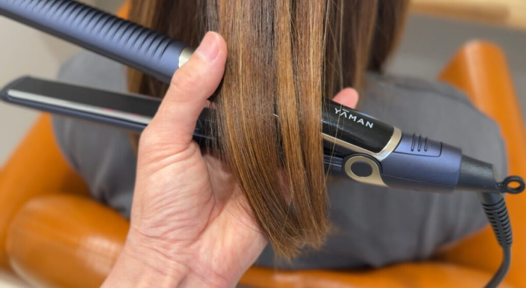 ヤーマンヘアアイロンの仕上がり写真