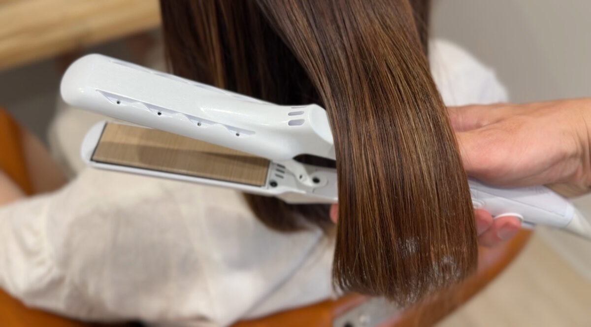 絹女ストレートアイロンの仕上がり写真