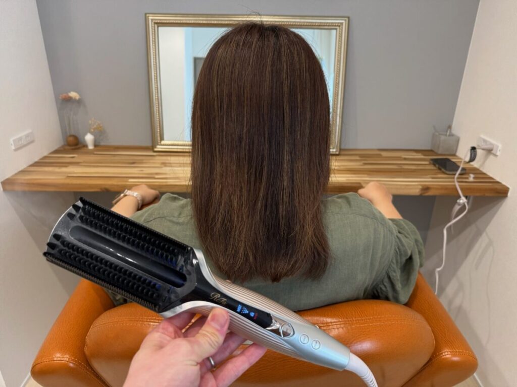 リファトリートメントアイロンの仕上がり写真