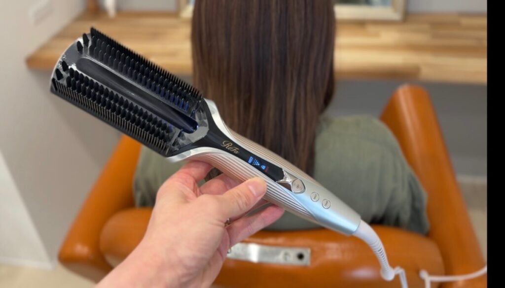 リファトリートメントアイロンの使用写真